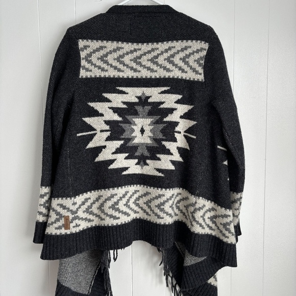 Roots Lambswool blend drape front cardigan size XS - Picture 3 of 15